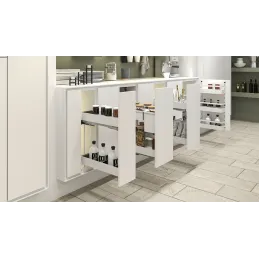 Popolnoma izvlečna košara KESSEBOHMER K-LINE / Bela
