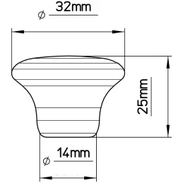Keramični gumb SAWA / Razpokan porcelan