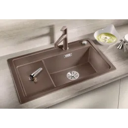 Granitno pomivalno korito Blanco ZENAR XL 6 S Compact z ekscentrom / Tartufo