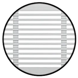 Radiatorska prezračevalna rešetka 100 mm / Bela