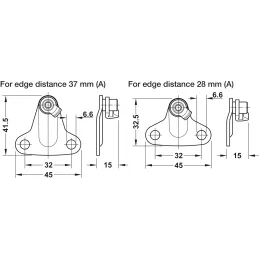 Dvižni sistem DUO FORTE Bela / komplet
