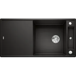 Granitno pomivalno korito Blanco AXIA III XL 6 S z ekscentrom / Črna