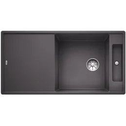 Pomivalno korito iz granita Blanco AXIA III XL 6 S z ekscentrom / Siva skala