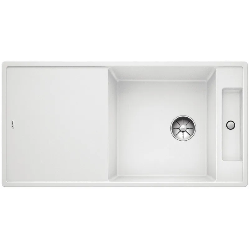 Granitno pomivalno korito Blanco AXIA III XL 6 S z ekscentrom / Bela