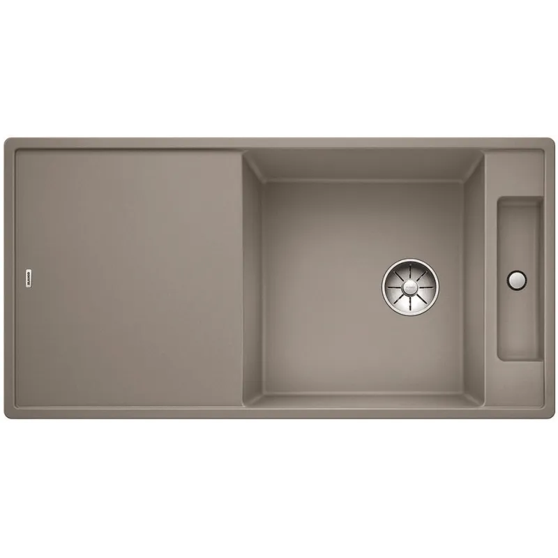 Pomivalno korito iz keramike Blanco AXIA III XL 6 S z ekscentrom / Tartufo