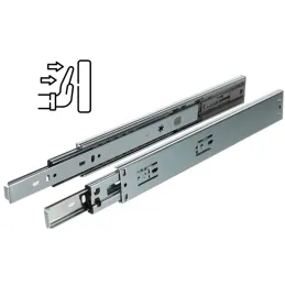 Kroglični polni izvlek 45 mm EURO / Odpiranje brez ročaja