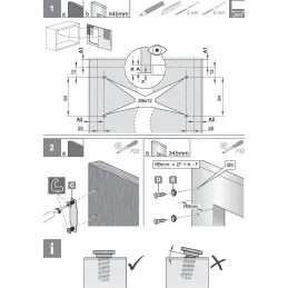 Dvižni mehanizem KESSEBOHMER FREEspace mini PTO / Črna