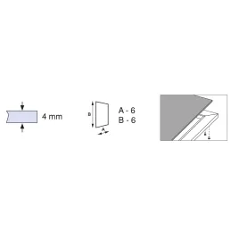Profil za aluminijasta vratca PLUS 11 / Aluminij