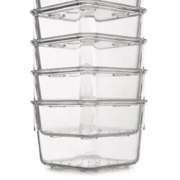 Organizator za kopalniški predal CUBE – 10 škatel / prozoren