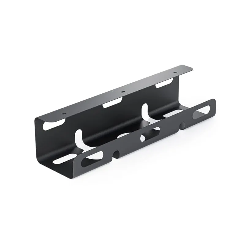 Nosilec za kable pod mizo AURO 420 mm / Mat črna