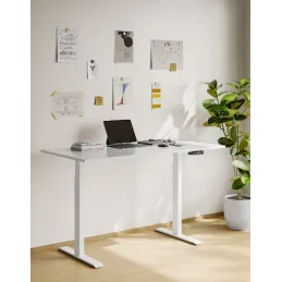 Po višini nastavljiva mizna konstrukcija MAROL Manual / Bela