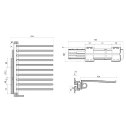 Izvlečno držalo za hlače SYMPHONY / Belo