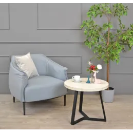 Konstrukcija za klubsko mizico SAXO COFFEE / Mat črna