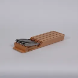 Držalo za nože za jedilniški predal ORGA TRAY / Lakirana bukev