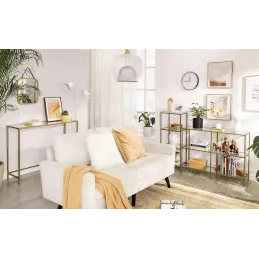 Kovinska komoda REGALO LUX / Mat zlata