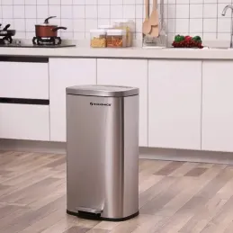 Koš za odpadke STING s pedalom, 30 l / nerjavno jeklo