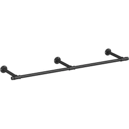 Obešalna palica za oblačila REGALO 1700 mm / mat črna