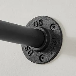 Obešalna palica za oblačila REGALO 1700 mm / mat črna