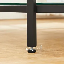 Konferenčna mizica REGALO MARBLE / Mat črna