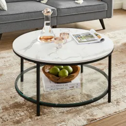 Konferenčna mizica REGALO MARBLE / Mat črna