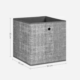 6-delni komplet shranjevalnih škatel ALAMO HOME / Siva