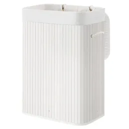 Košara za perilo GLAMUR 72 l / Bela