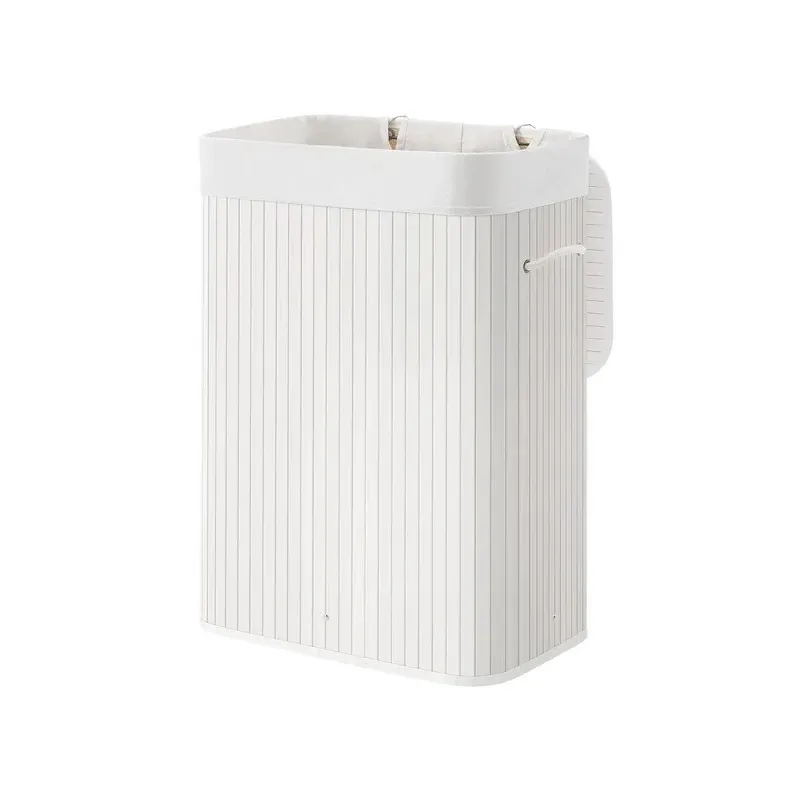 Košara za perilo GLAMUR 72 l / Bela