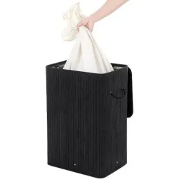 Košara za perilo GLAMUR 72 l / črna