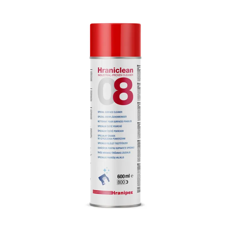 Ročno čistilo za občutljive površine HRANICLEAN 08 v razpršilu / 600 ml