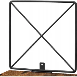 Kotna polica REGALO SHELF / mat črna – vintage les