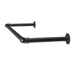 Set 2 kosov obešalnih palic za oblačila REGALO DUO 920 mm / mat črna