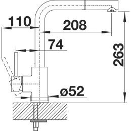Set Blanco DANA 6 iz nerjavečega jekla + pipa MILA / Sijajni krom