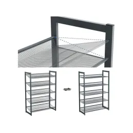 Stojalo za čevlje METALO XL / Mat črna