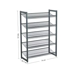 Stojalo za čevlje METALO XL / Mat črna