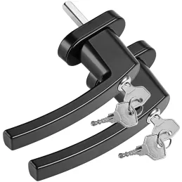 Komplet 2 zaklepnih okenskih kljuk LOCKED / Črna