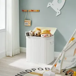 Koš za perilo GLAMUR 150 l / Bela