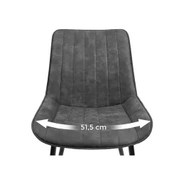 Komplet 2 stolov LUCCIA / antracit