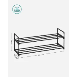 Stojalo za čevlje EKKO LINE DUO / Mat črna
