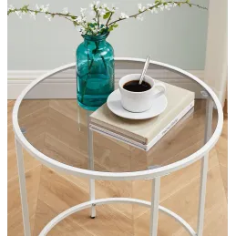 Klubska mizica REGALO LUX Mini / Mat bela