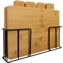 Komplet 4 bambusovih rezalnih desk