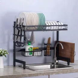 Odcejalnik nad koritom / Mat črna
