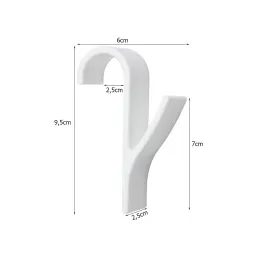 Komplet 2 obešalnikov za radiator ALAGO / mat bela