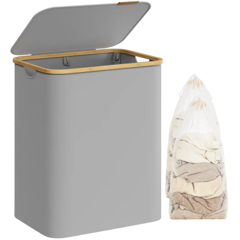 Koš za perilo SOFT 130 l / Siva