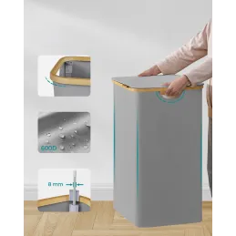Koš za perilo SOFT 130 l / Siva