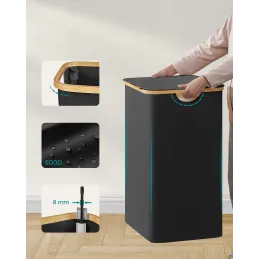 Košara za perilo SOFT 130 l / Črna
