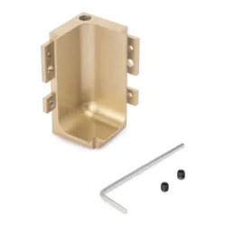 Notranji aluminijasti kotnik za profil GOLA – L / zlata