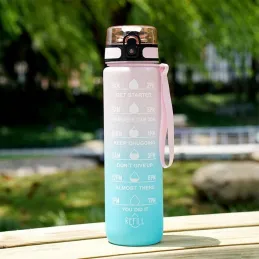 Športna steklenica za vodo DRINK-FIT 1000 ml / Rožnata