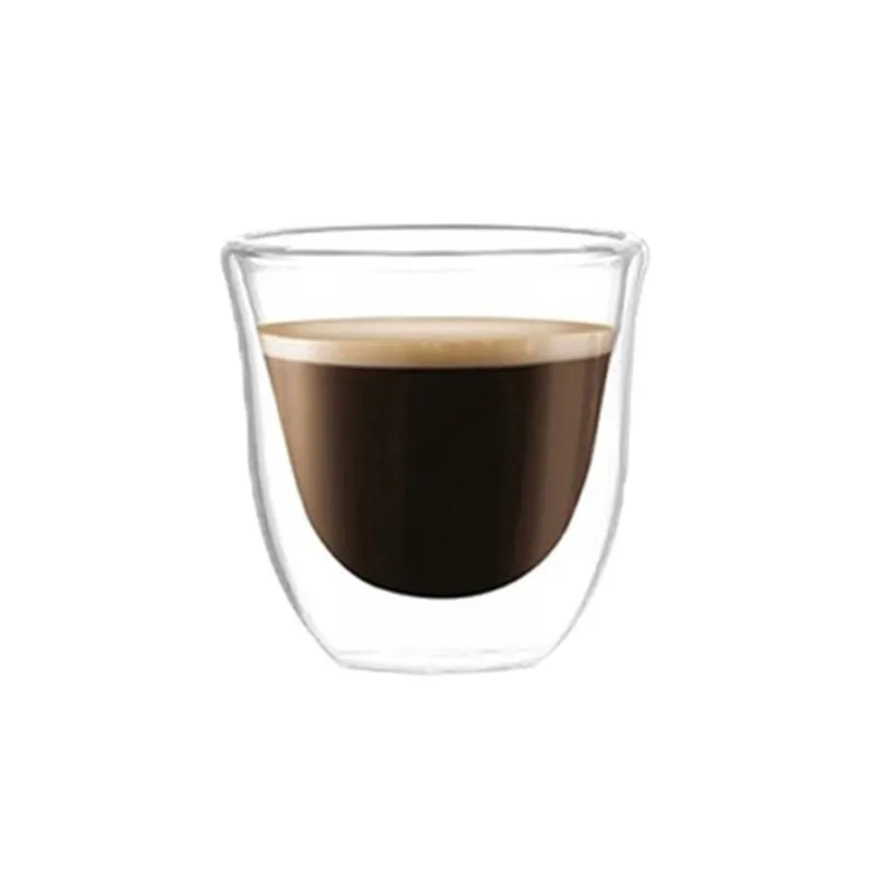 Termo kozarec za kavo GLANCE 70 ml / Prozoren