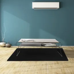 Zaščitna podloga pod stol 1400 × 1000 mm / Mat črna
