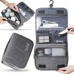 Potovalni organizator za kozmetiko CLEAR / Siva